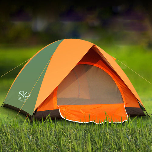 Tent Double Layers Outdoor 3-4 Person Family Tent