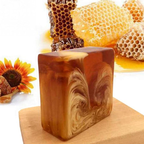 Natural Handmade Honey Soap Propolis Honey Milk Soap Face Care Replenishing Whitening Skin Beauty Bleaching Deep Cleansing Soap