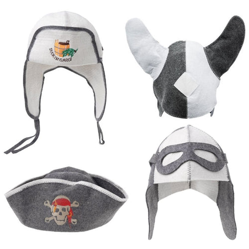 Bathroom Accessories Sauna Hat Wool Felt Anti Heat Banya Cap For Bath House Head Protection