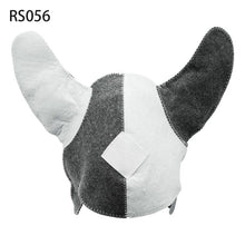Dark Grey Wool Felt Sauna Hat Anti Heat Russian Banya Cap For Bath House Head Protection Russian Style sauna room accessories
