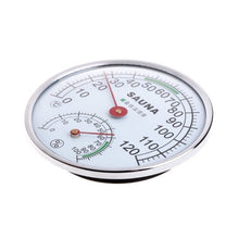Stainless Steel Thermometer Hygrometer for Sauna Room Temperature Humidity Meter